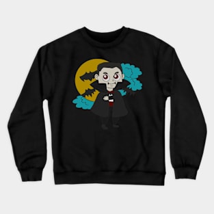 Halloween pictures on t-shirt for kids vampier Crewneck Sweatshirt